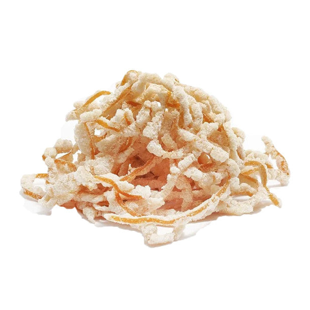 LARANJA EM TIRAS CRISTALIZADAS